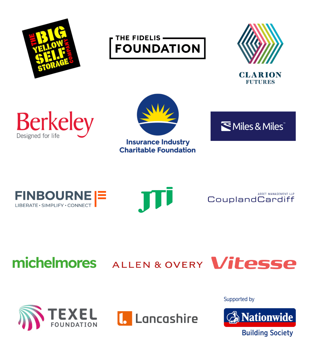 An image showing 15 of our corporate partner logos