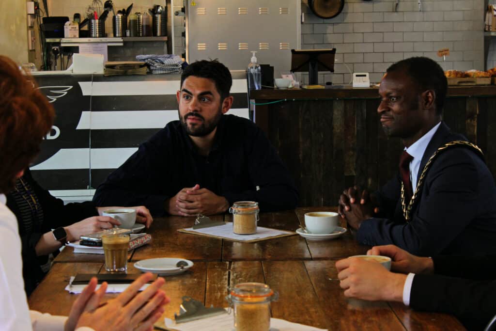 Southwark Mayor visits Camberwell Social Enterprise Café