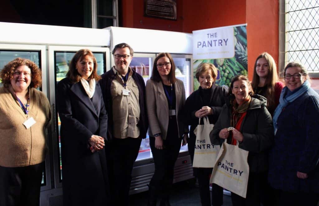 Delia Smith CH CBE Visits St Giles’ Norwich Pantry